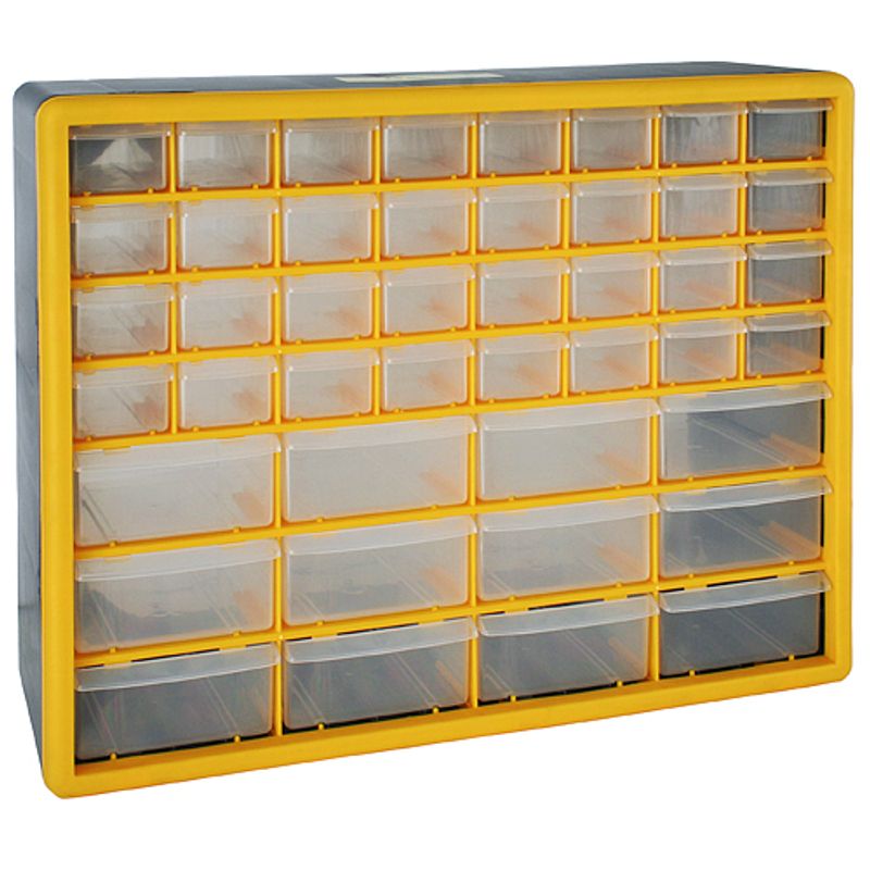 Organizér na stenu Strend Pro SBx3045-D, 44 zásuviek, 50x16x39 cm, max. 28 kg