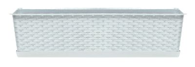 Kvetináč RATOLLA Case P 500, biely, s podložkou