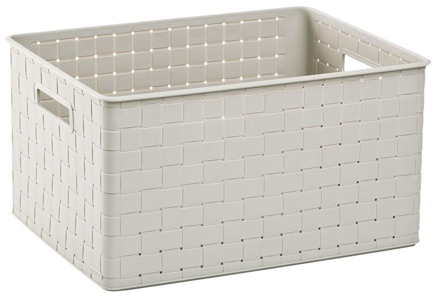 Kôš Curver® NUANCE L 30L, krémový, 43x33x23 cm