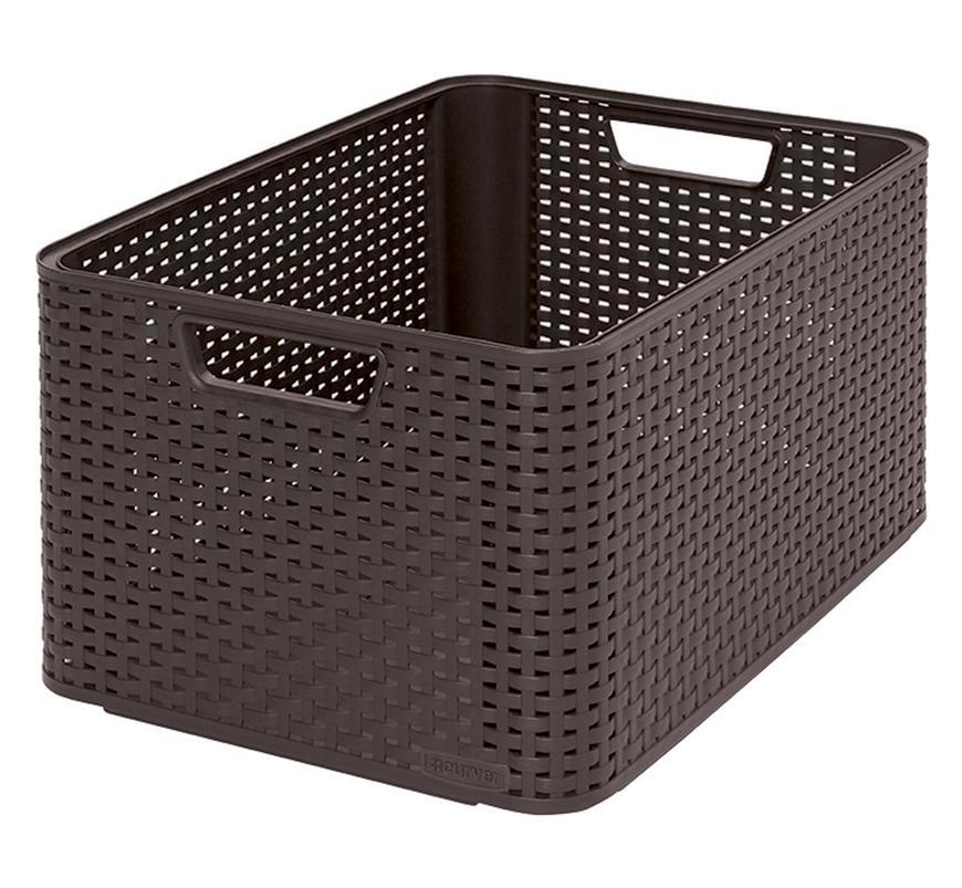 Košík Curver® STYLE L, mocca, 44x23x33 cm
