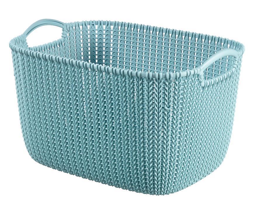 Košík Curver® KNIT 19L, svetlomodrý, 40x30x23 cm