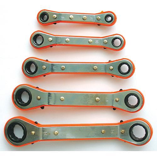 Sada kľúčov WR2004 5 dielna, očkové, račňové