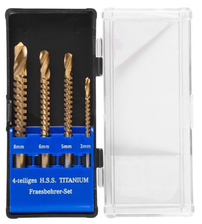 Sada vrtákov Strend Pro RS003, frézovacích, 4 dielna, 3-4-6-8 mm