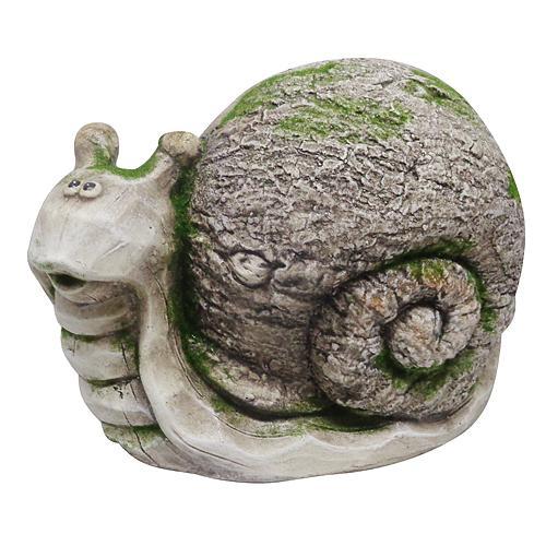 Dekoracia Gecco 8105, Slimák, magnesia, 22 cm