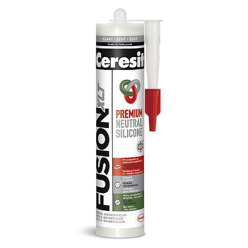 Silikon CERESIT Fusion XLT, 280 ml, Premium, šedý
