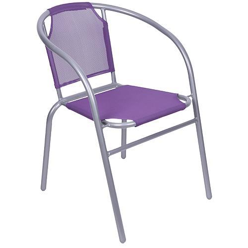 Stolička LEQ BRENDA, fialová, 60x71 cm