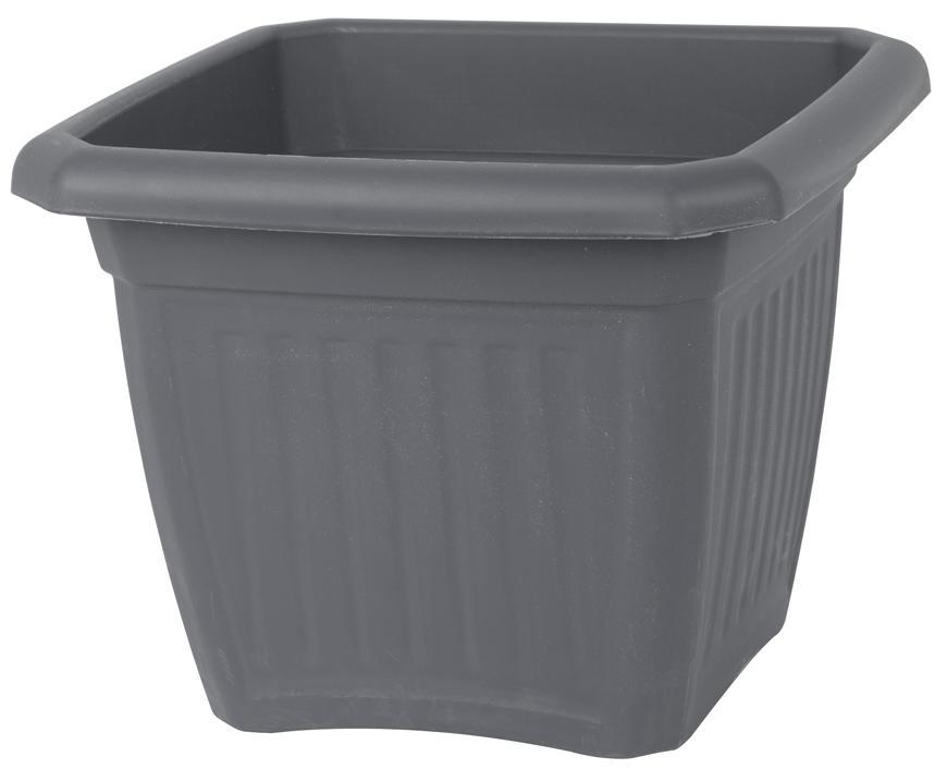 Kvetináč Strend Pro ECONOMY SQ1, 20cm, 3,5 lit, bez podložky, antracit