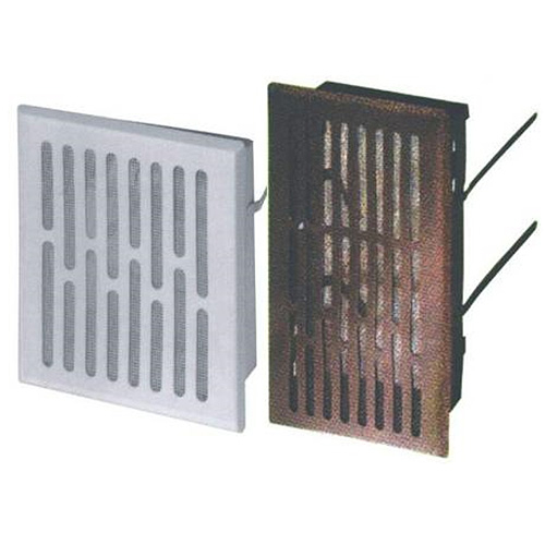 Mriežka vetracia Awenta M3B 232x158/210x140 mm, biela, kovová, so sieťkou