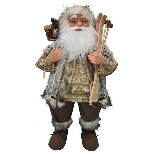 Dekoracia XmSA26, Santa, hnedý, 080 cm