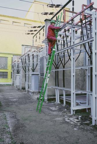 Rebrík ALVE 5230, 2x10, laminátový, výsuvný, 5,44 m