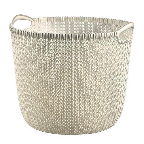 Kôš Curver® KNIT PAPER BIN 7L krémový, 24x27x23 cm, na papier
