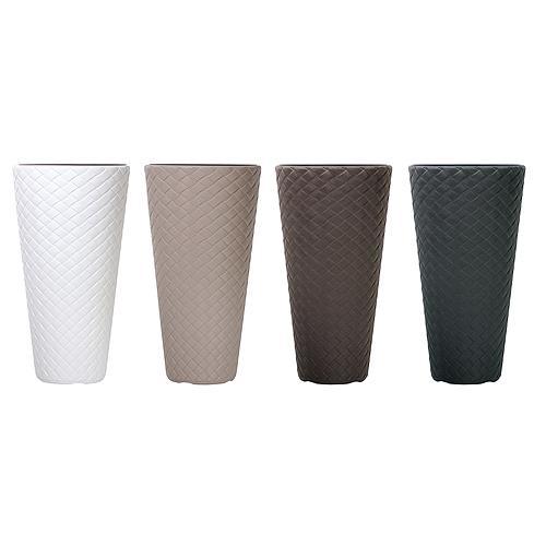 Kvetinac MATUBA slim 400/780 mm, šedý, vložka