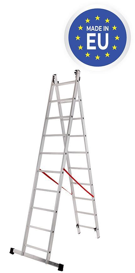 Rebrík Strend Pro, 2x11, dvojitý, max. 150 kg, PROFESSIONAL