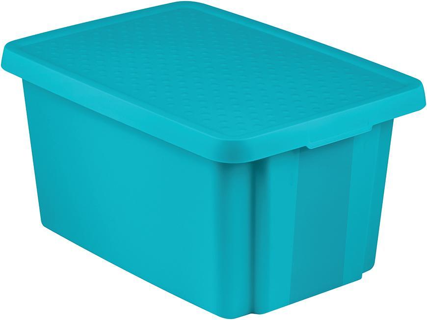 Box Curver® ESSENTIALS 45L, s vekom, tyrkysový, 57x40x30 cm
