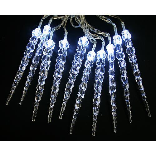 Retaz MagicHome Icicle 910B 10L, studená biela, IP20, 2xAA, interiér