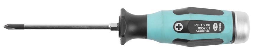 Skrutkovač Narex 8057 01 • Phillips PH 1, 5/80/175 mm, Hex s úderníkom