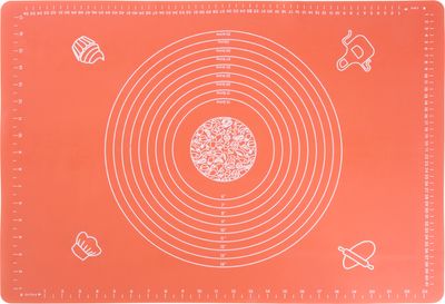 Podložka MagicHome, na cesto, silikónová, červená, 64x45 cm