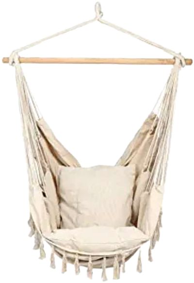 Kreslo GREKO, hojdacie, záhradné,závesné, prírodné, béžové, 150x120 cm