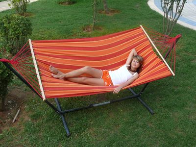 Sieť OLIVIA, hojdacia, bavlna, záhradná, max. 200 kg, 200x150 cm