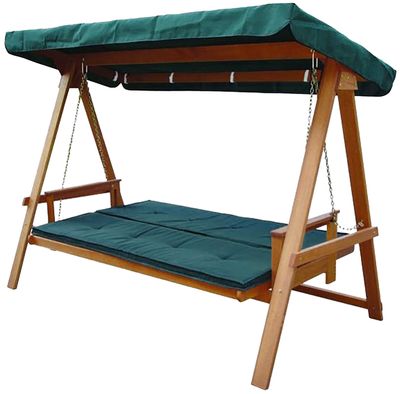 Hojdačka LEQ FREDERICIA, max. 300 kg, 235x117x178 cm, drevená, rozkladacia sedačka