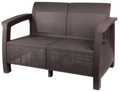 Sedačka ARUBA2, hnedá, bez sedáka