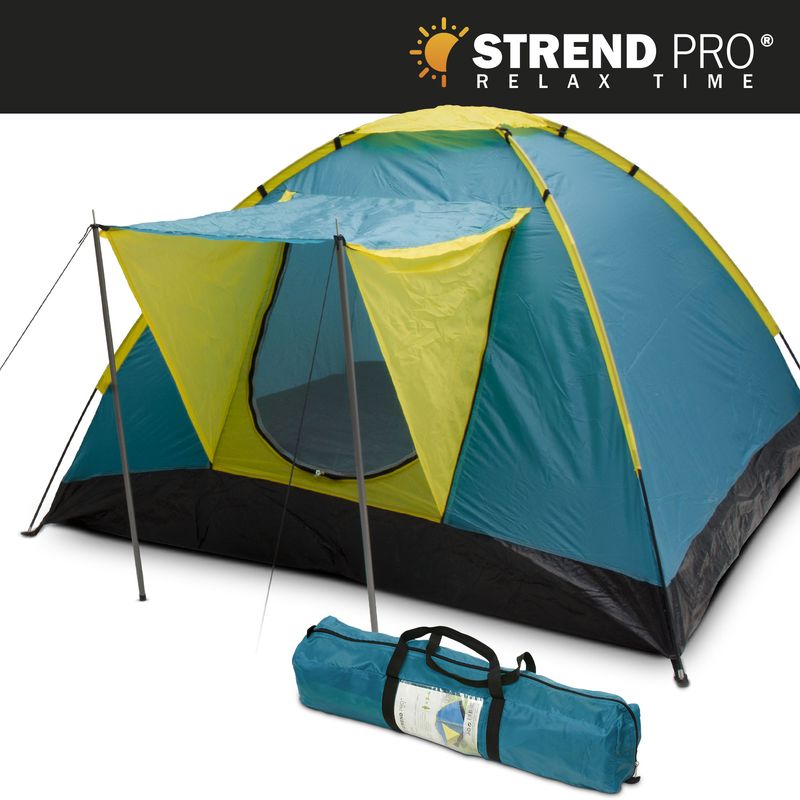 Stan Strend Pro, turistický, pre 3-4 osoby, tyrkysový, 205x205x120 cm
