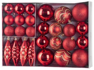 Gule MagicHome Vianoce, sada, 31 ks, červené, na vianočný stromček