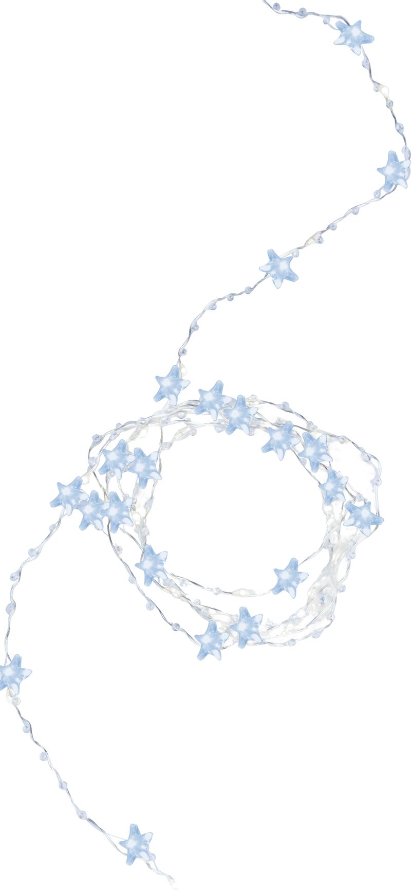 Reťaz MagicHome Vianoce Stardeco CW, 20x mLED studená biela, 2xAA, IP20, interiér, osvetlenie, L-1,9 m