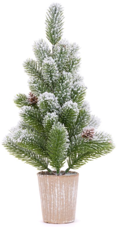 Dekorácia MagicHome Vianoce, Stromček, zasnežený, 38 cm