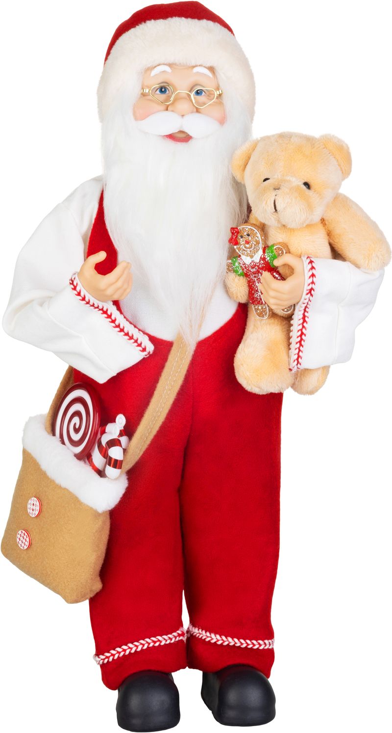 Dekorácia MagicHome Vianoce, santa, textil, 16x26x45 cm