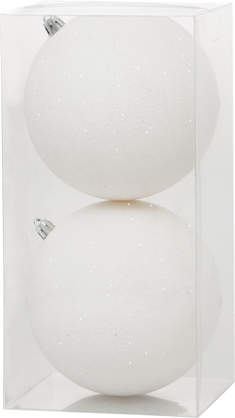 Gule MagicHome Vianoce, 2 ks, biele, na vianočný stromček, 12 cm