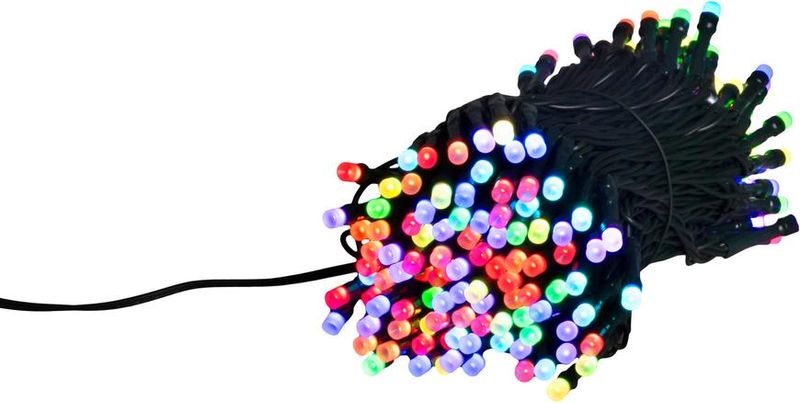 Reťaz MagicHome Vianoce, s ovládačom, 200xLED, mix farieb, 17 m, SMART, IP44