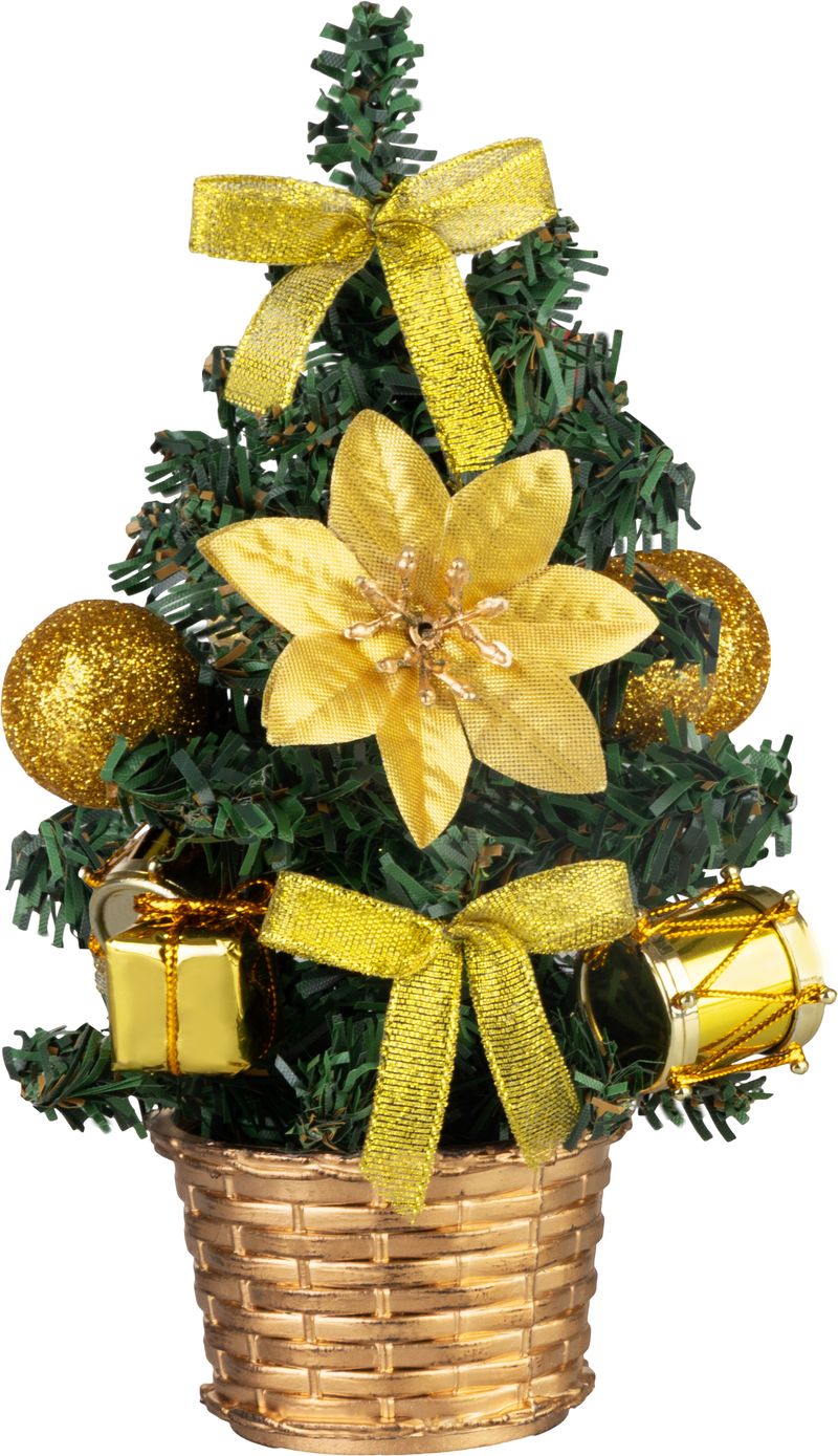 Dekorácia MagicHome Vianoce, stromček, s bubnom, 21 cm