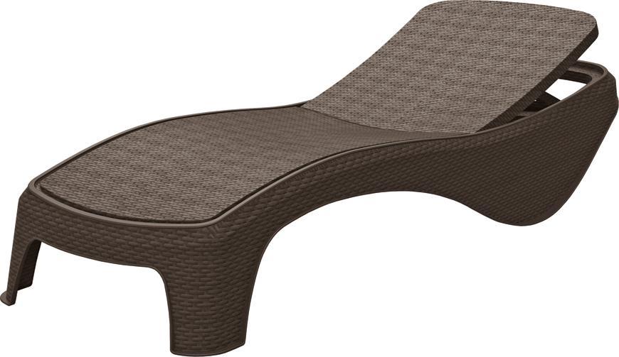 Ležadlo Allibert ATLANTIC, cappucino