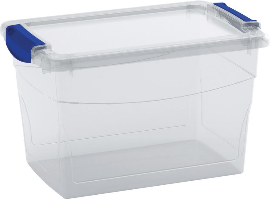 Box s vekom KIS Omni Latch S, 16L, priesvitný, 26x39x24 cm