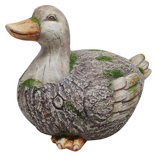 Dekoracia Gecco 8106, Kačka, magnesia, 30 cm