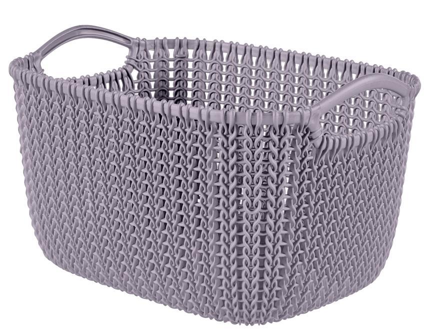 Košík Curver® KNIT 8L, svetlofialový, 30x22x17 cm
