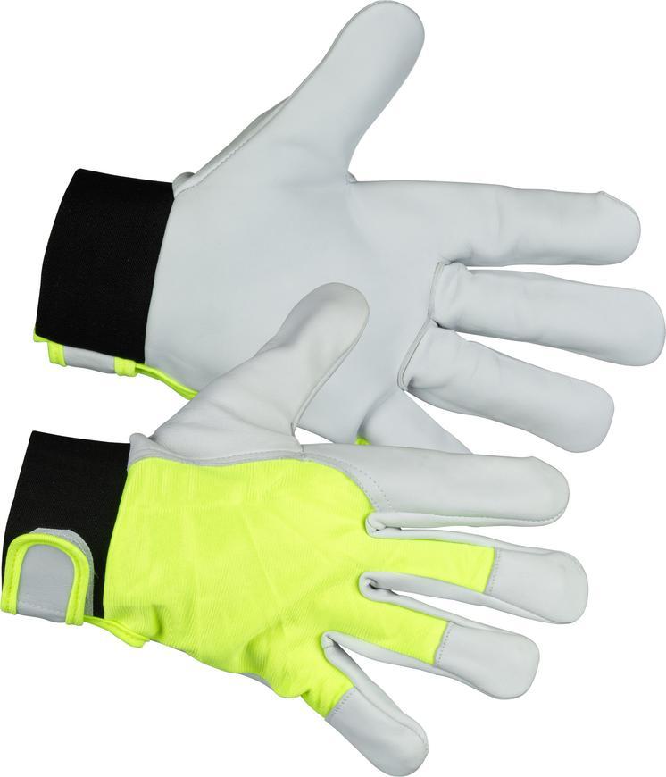 Rukavice Strend Pro Marvic High Vision, textil/koža s reflexnými prvkami, veľkosť 10/XL, blister