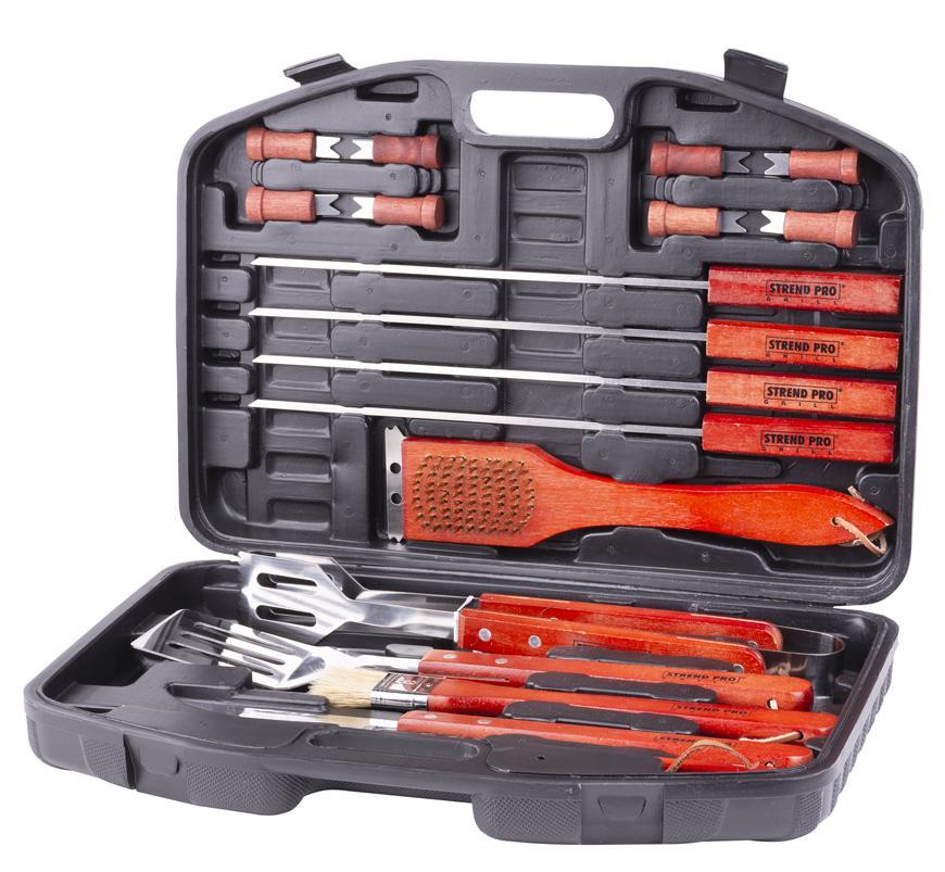 Sada náradia Strend Pro Grill, 18 dielna, grilovacia, na opekanie a grilovanie