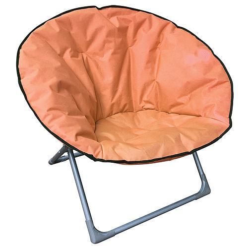 Stolička LEON, oranžová, skladacia, 82x82x75 cm, Oxford 600D