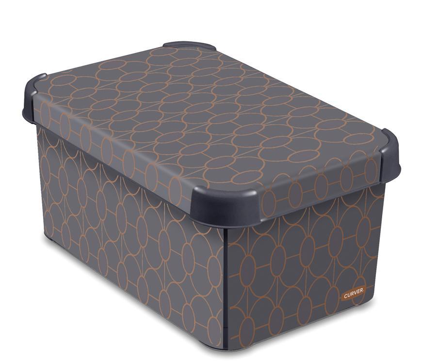 Box Curver® DECO STOCKHOLM S, Art Deco, 30x14x20 cm
