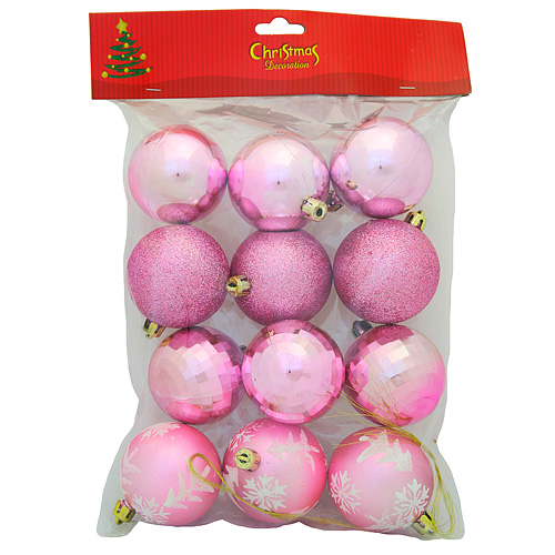 Gule MagicHome Vianoce, 9 ks, ružové, mix