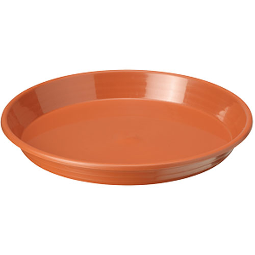 Podložka pod kvetináč Afro 28, vzhľad tehla, okrúhla, 28x3,7 cm