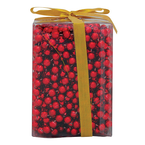 Ozdoba MagicHome Vianoce, girlanda - guľôčky, červená, 10 m