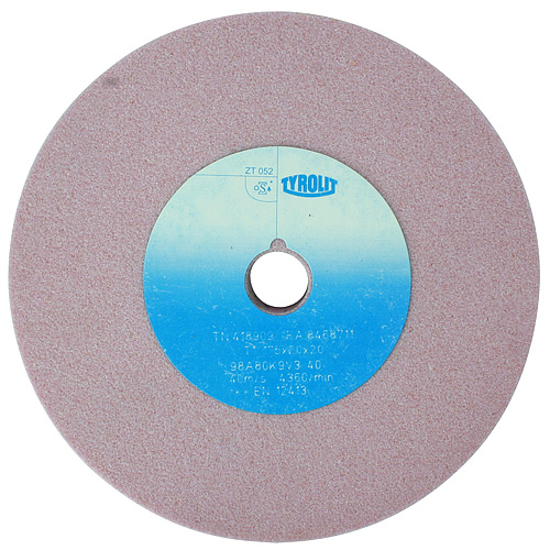 Kotúč Tyrolit 418909, 175x20x20 mm, 98A80K9V40 (zrnitosť 80), brúsny