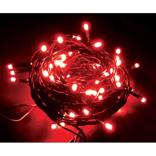 Reťaz MagicHome Vianoce Orion, 100 LED červené, 8 funkcií, 230V, 50 Hz, IP20, interiér, osvetlenie,