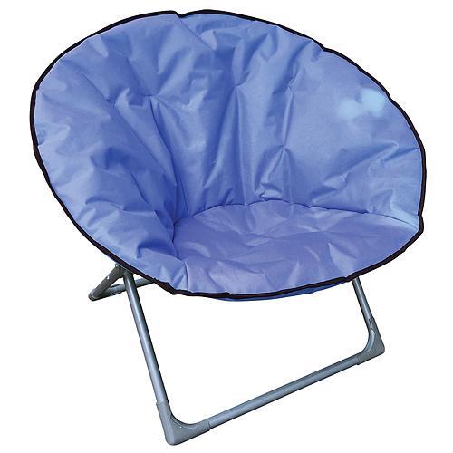 Stolička LEON, modrá, skladacia, 82x82x75 cm, Oxford 600D