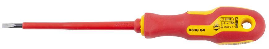 Skrutkovač Narex 8330 04 • plochý, 3,5/100/190 mm, 1000V Profi, elektrikársky
