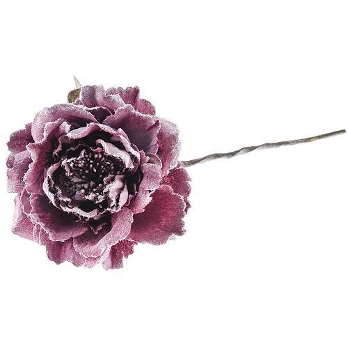 Kvet MagicHome, pivónia, tmavo ružová, stonka, veľkosť kvetu: 11 cm, dĺžka kvetu: 21 cm, bal. 6 ks