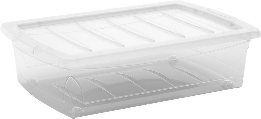 Box s vekom KIS Spinning M, 25L, biely, 39x59x16 cm, s kolieskami